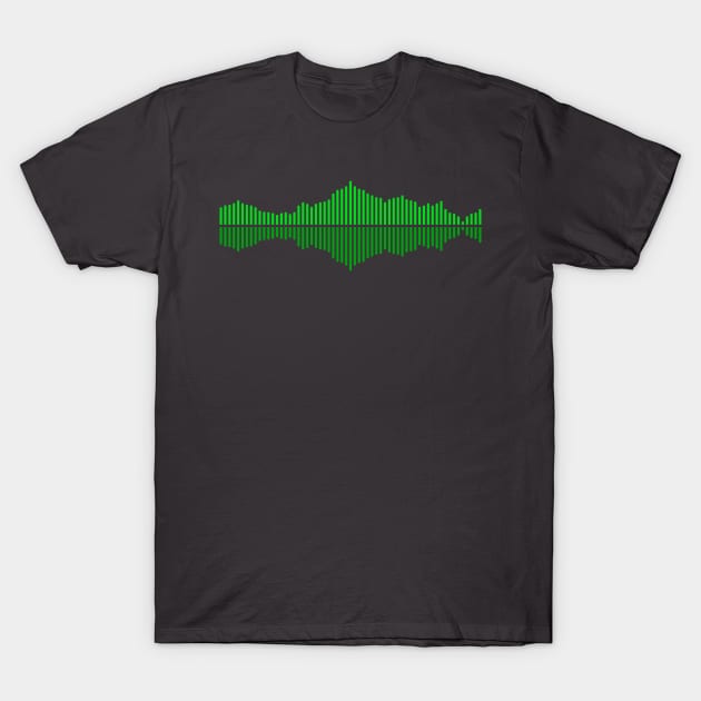 Audio Waveform or Soundwave T-Shirt by THP Creative